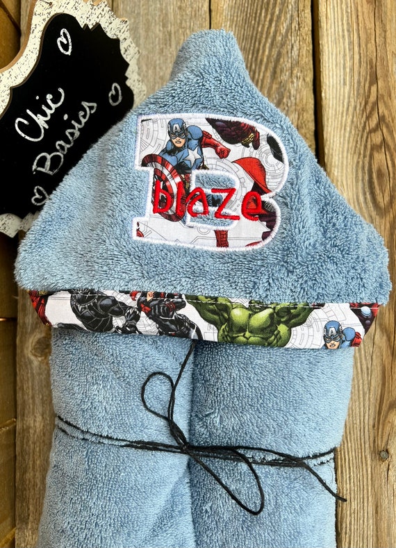 Custom Hooded Towel - over 200 fabric choices - Personalized Hooded Towel - Personalized Baby Towel - Big Kid Towel