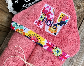 Custom Hooded Towel - over 200 fabric choices - Personalized Hooded Towel - Personalized Baby Towel - Big Kid Towel