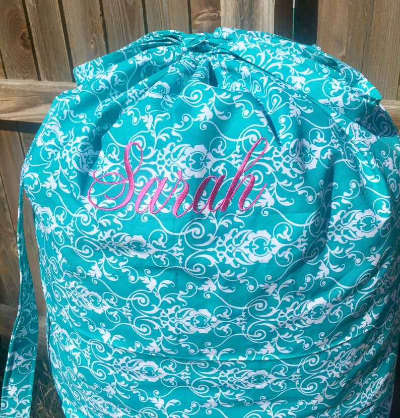 Personalized Laundry Bag Travel Laundry Bag Drawstring Etsy