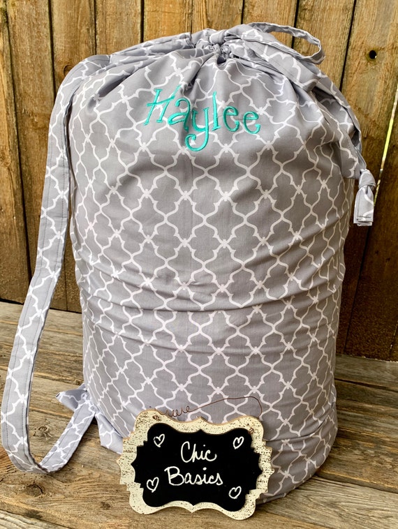 Personalized Laundry Bag - Travel Laundry Bag - Drawstring Laundry Bag - Wet Bag - Graduation Gift - Camp - Duffle Laundry Bag