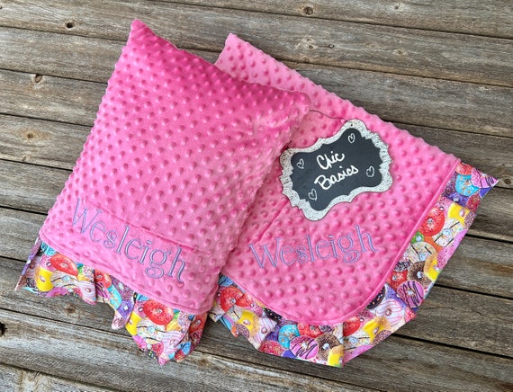 Minky Blanket and Personalized Pillowcase