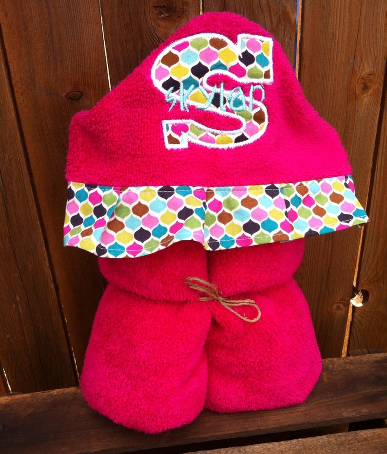 Personalized Hooded Towel Custom Hooded Bath Towel