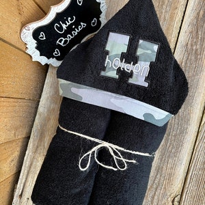 Custom Hooded Towel - over 200 fabric choices - Personalized Hooded Towel - Personalized Baby Towel - Big Kid Towel