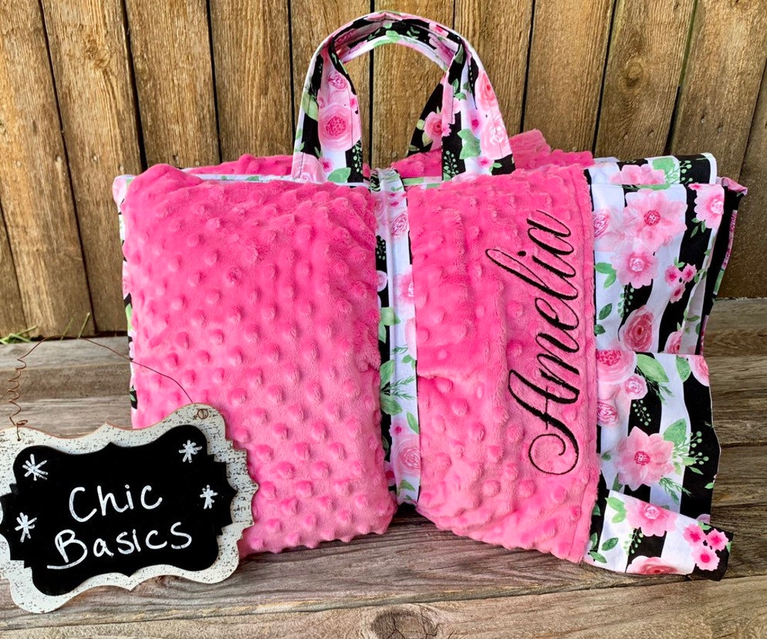 Custom Nap Mat Cover With Attached Minky Blanket & Etsy