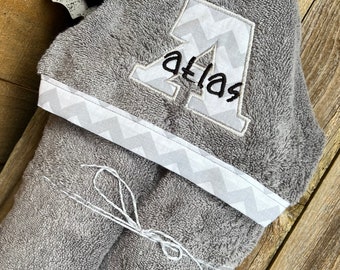 Custom Hooded Towel - over 200 fabric choices - Personalized Hooded Towel - Personalized Baby Towel - Big Kid Towel
