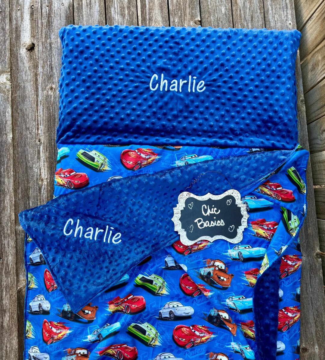 Nap Mat Cover With Matching Blanket Fits Kindermats - Angeles Rest Mat ...