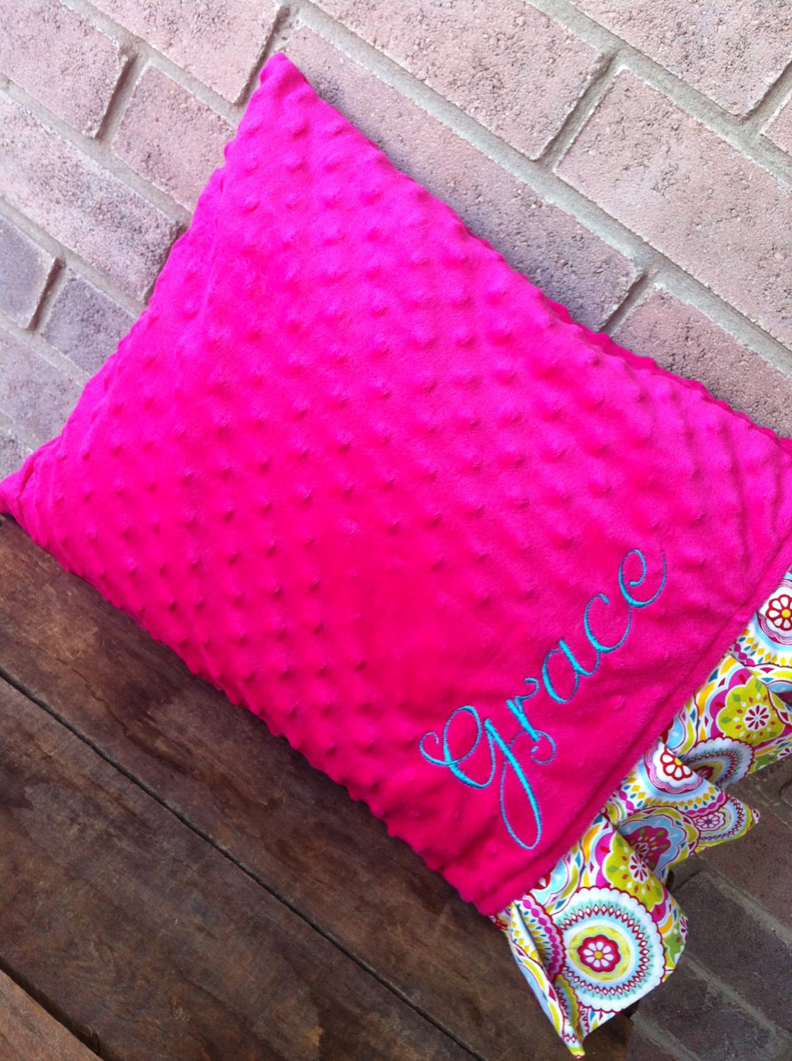 Minky Pillowcase Travel Size Pillowcase Personalized Etsy