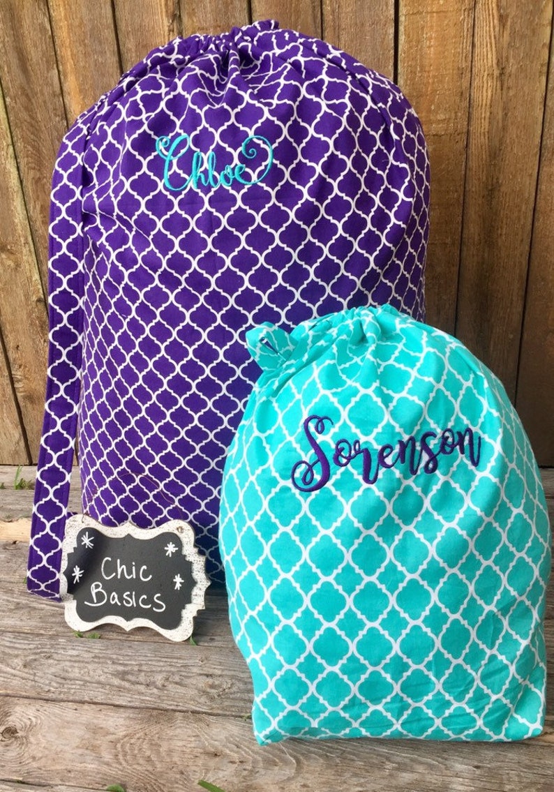 Personalized Laundry Bag Wet Dry Bag Travel Laundry Bag College Cloth Diaper Wet Bag Drawstring Wet Bag Personalized Gym Bag