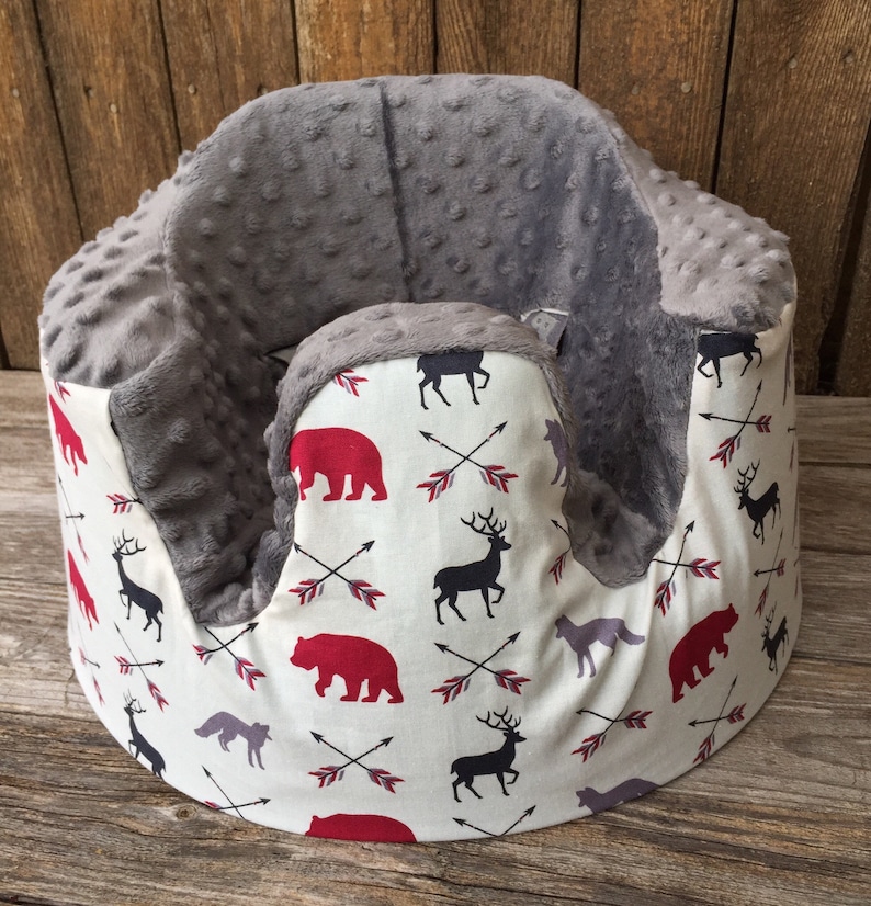 Custom Bumbo Seat Cover 200 fabric choices minky bumbo cover Brown Cow Print image 4