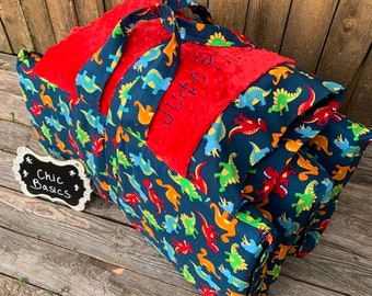 Personalized Nap Mat cover with both attached Minky Blanket and attached pillowcase for Kindermat Daydreame