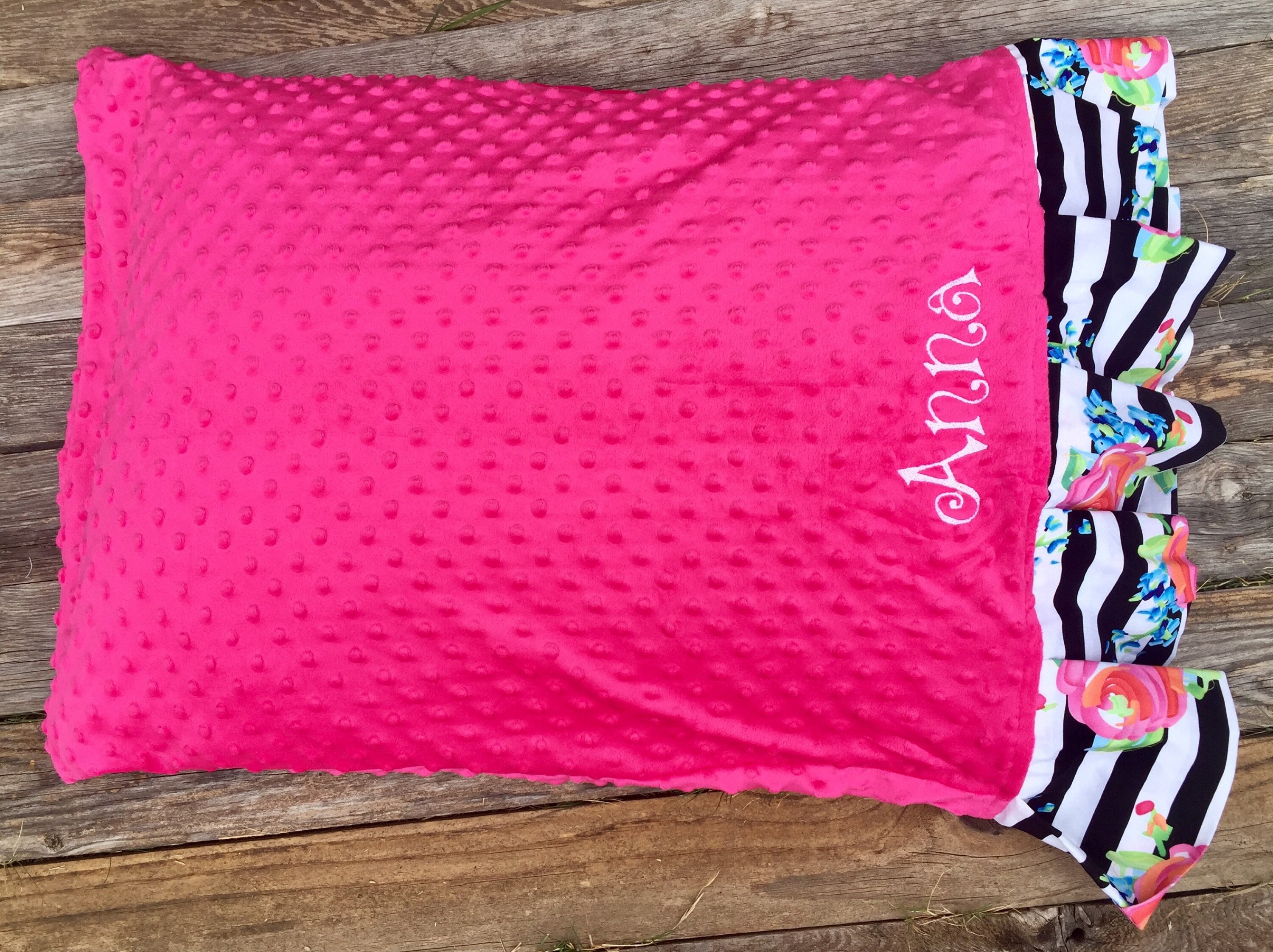 Minky Standard Size Pillow Case over 200 fabric choices Etsy