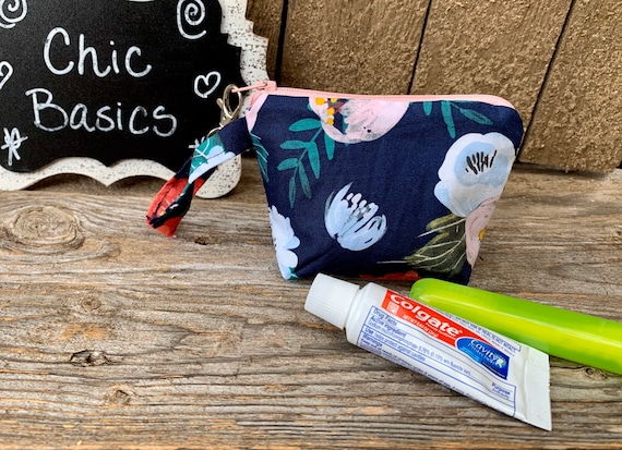 Travel Toothbrush Holder - Ortho Kit - Dental Hygiene Bag - Dental Travel Pouch - Retainer Holder - Pacifier Case - Small Zipper Pouch