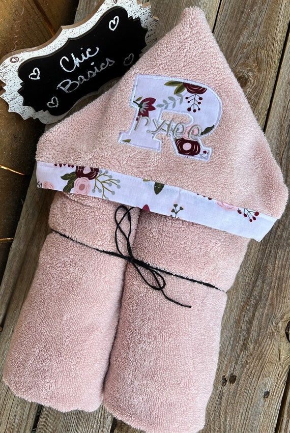 Personalized Hooded Towel - Custom Hooded Bath Towel