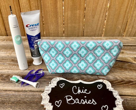 Ready to Ship!  Electric Toothbrush Case - Travel Toothbrush Case - Dental Case - 200 Fabric Choices
