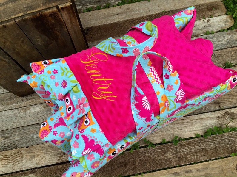 Kindermat Nap Mat Cover with both attached minky blanket ...