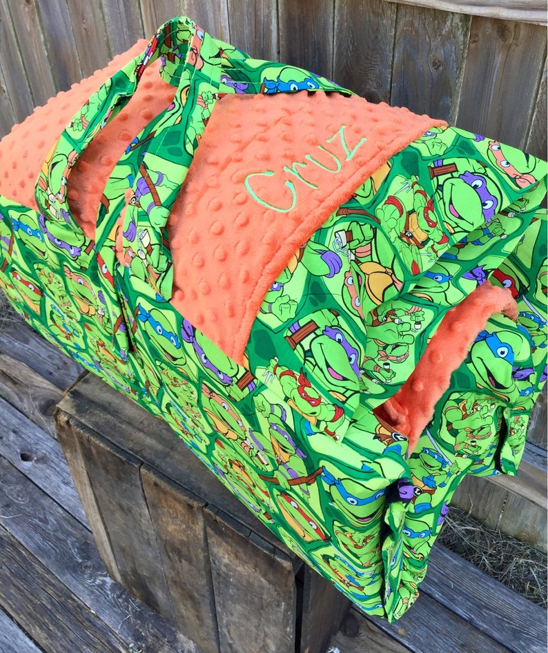 Personalized Nap Mat Cover With Both Attached Minky Blanket Etsy