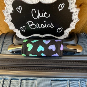 Luggage handle wrap - Handle Wrap - Personalized Luggage tag - Personalized Luggage Handle Wrap - Luggage Finder - 200 Fabric Choices