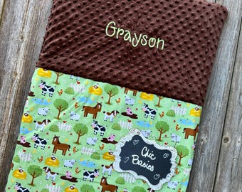Nap Mat Cover with matching blanket fits Kindermats - Angeles Rest mat - 200 fabric choices - Cars - mermaids