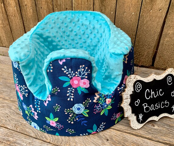 Bumbo Seat Cover - Navy blue floral - Ready to Ship