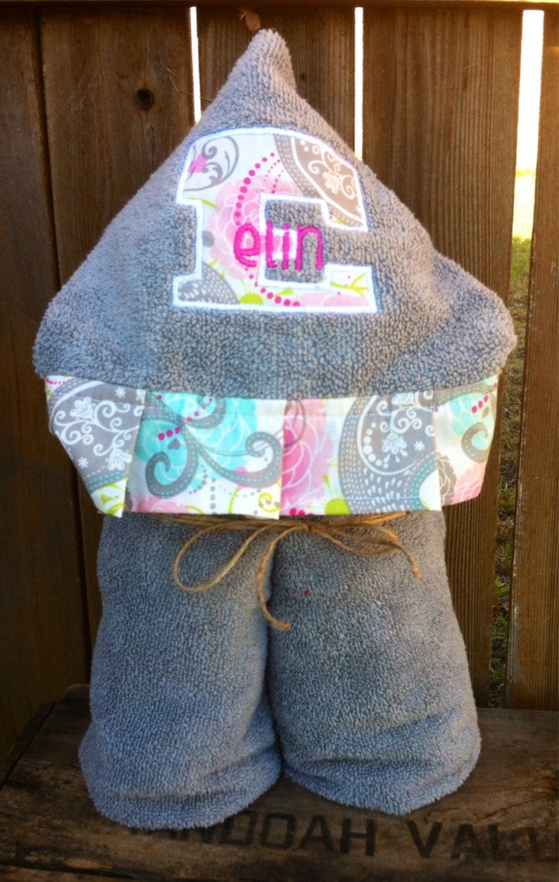 Personalized Hooded Towel Custom Hooded Bath Towel