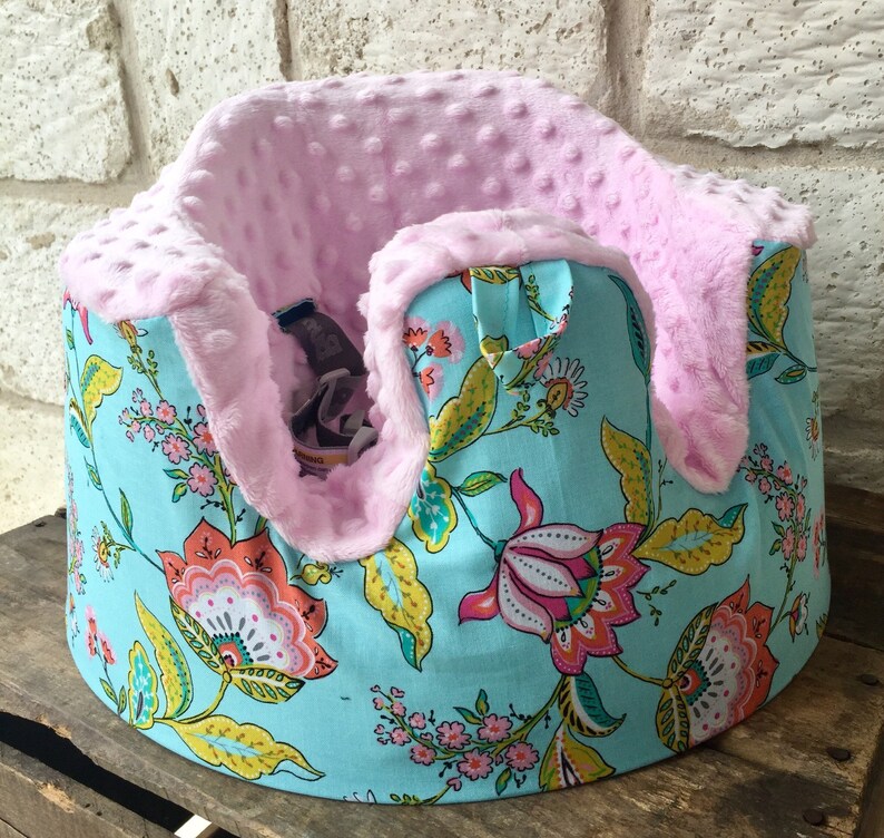 Custom Bumbo Seat Cover 200 fabric choices minky bumbo cover image 3