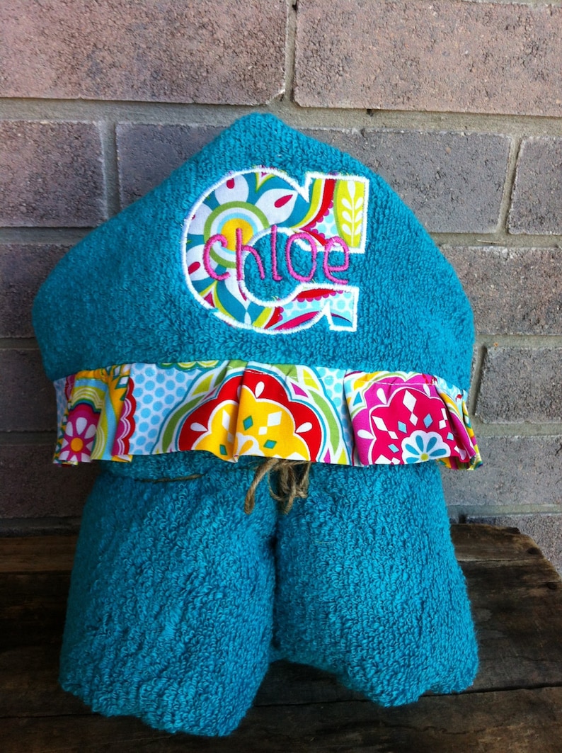 Personalized Hooded Towel Custom Hooded Bath Towel
