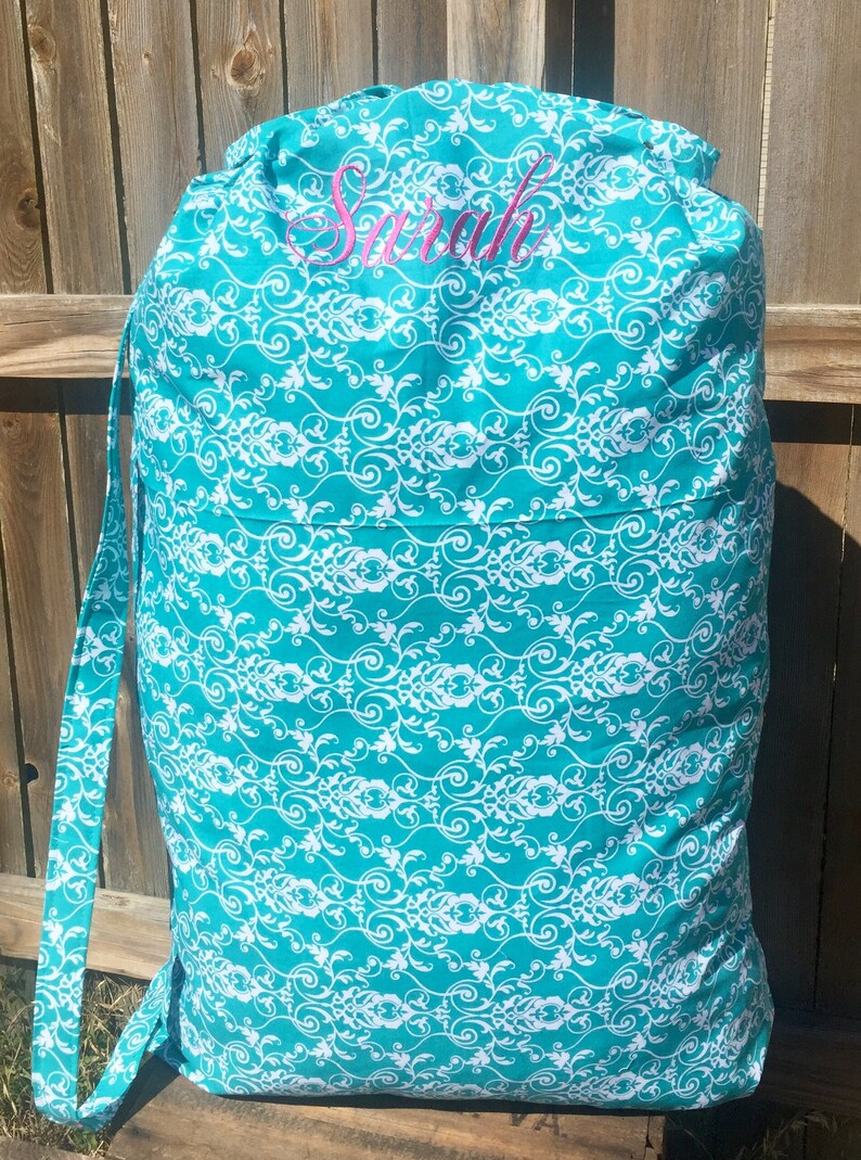 Personalized Laundry Bag Travel Laundry Bag Drawstring Etsy