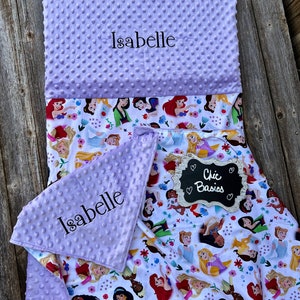 Nap Mat Cover with matching blanket fits Kindermats - Angeles Rest mat - 200 fabric choices