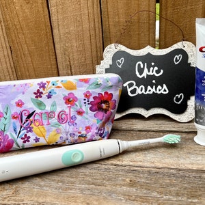 Electric Toothbrush Case - Travel Toothbrush Case - Dental Case - 200 Fabric Choices