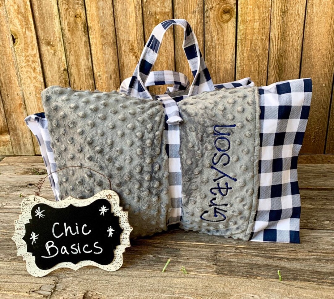 Personalized Nap Mat Cover With Attached Minky Blanket & Etsy