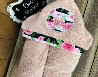 Personalized Hooded Towel - over 200 fabric choices