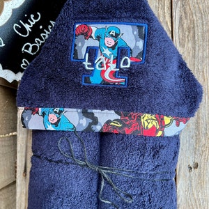 Personalized Hooded Towel over 200 fabric choices image 1