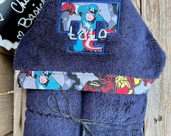 Personalized Hooded Towel - over 200 fabric choices