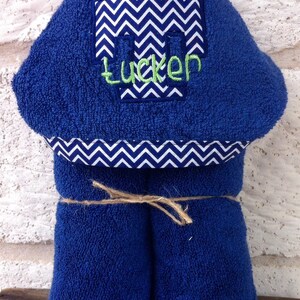 Personalized Hooded Towel over 200 fabric choices image 5