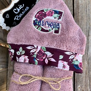 Custom Hooded Towel - over 200 fabric choices - Personalized Hooded Towel - Personalized Baby Towel - Big Kid Towel