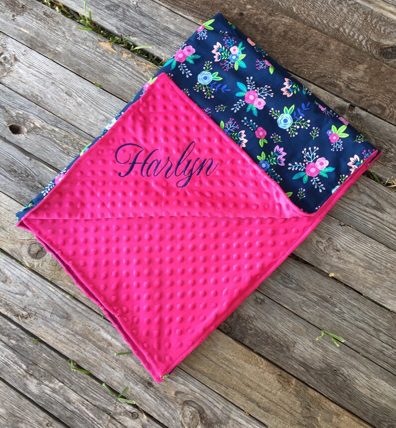 Personalized Minky Baby Blanket Lovey Blanket 200 Fabric Etsy