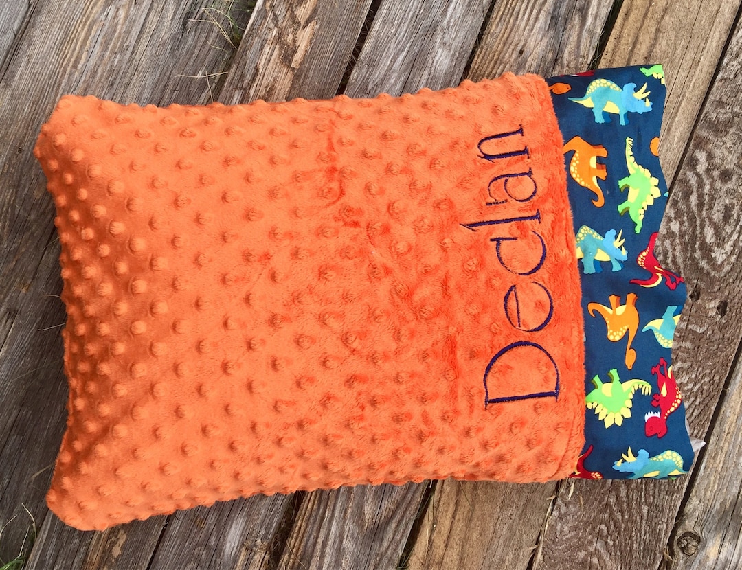 Minky Pillowcase Travel Size Pillowcase Personalized Standard Size Pillowcase 200 Fabric Choices