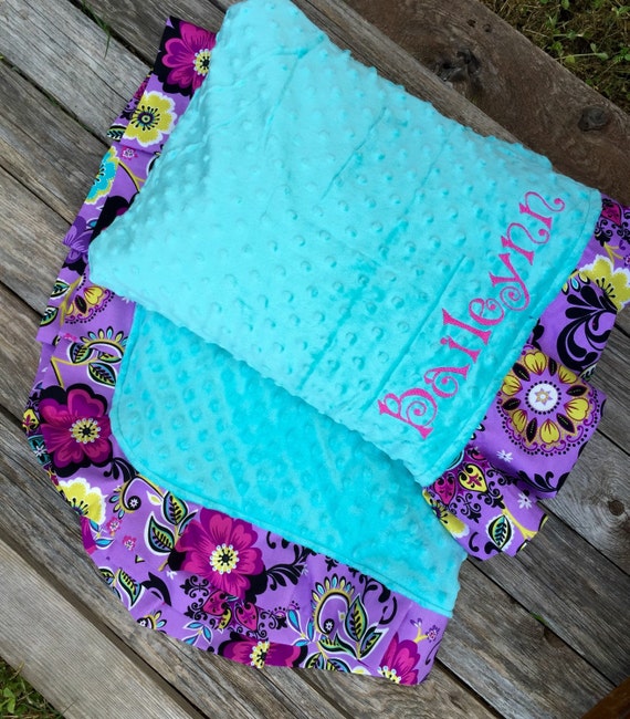 Minky Blanket and Personalized Pillowcase