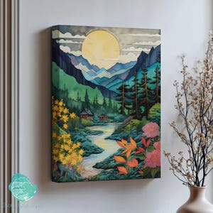 Mountain Canvas Wall Art, Scenic Mountain Decor, Mountain Wall Art, Mountain Home Decor, Canvas Prints