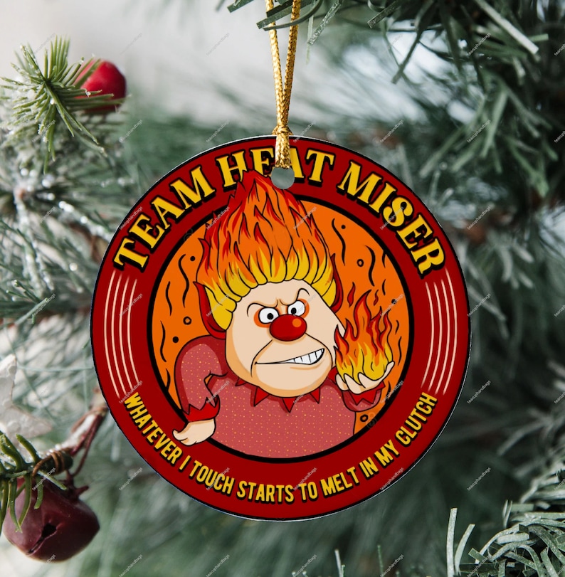 Miser Brothers Christmas Ornament Heat and Snow Miser Etsy