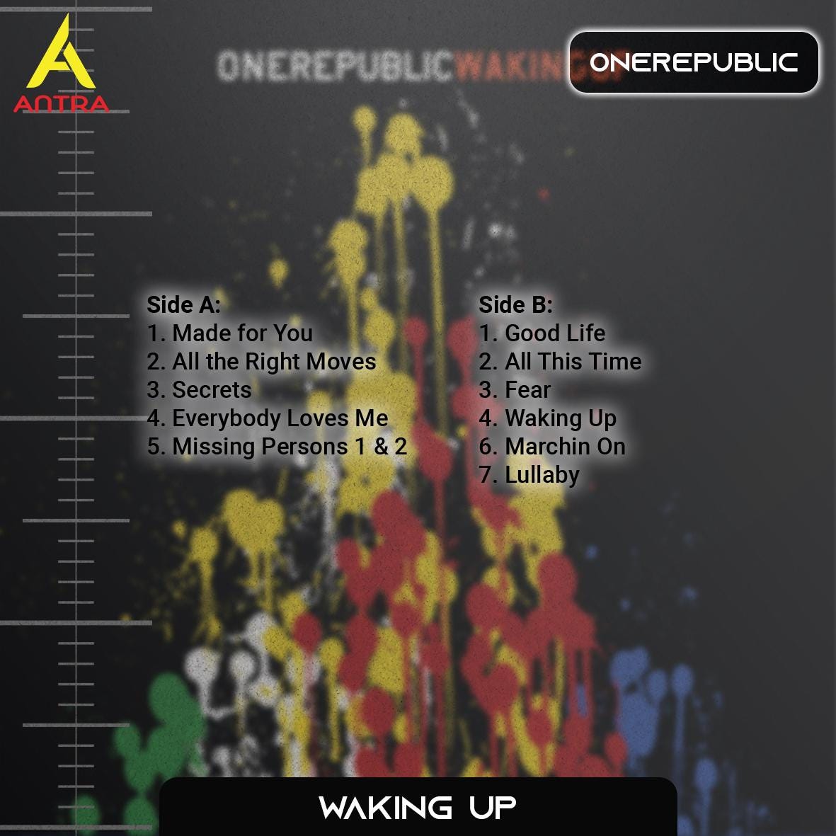 OneRepublic Good Life Black Heart Song Lyric Quote Print - Song Lyric  Designs, image size:1181x1181