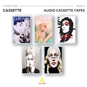 Vintage Madonna Cassette Tape Collection - 5 Classic Albums-Retro Audio Music Set
