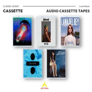 Retro Cassette Tape: Love Songs - Blond, Born to Die, Divide, Back to Black, Escape