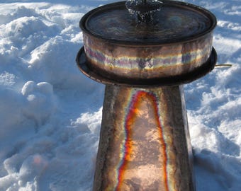 Large Birdbath Fountain With Stand