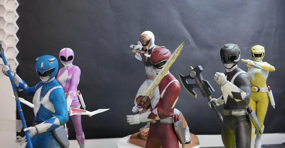 Mighty Morphin Power Ranger (3D Resin Printed & Hand-painted) - Etsy