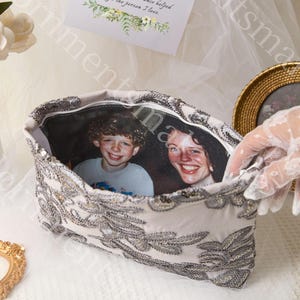 Wedding Purse for mom, Photo Lining Purse, Wedding Purse Gift for Mother, Mother of the Bride,Mother of the Groom,Keepsake Gift|Gift for her