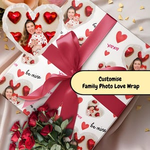 Wrapping paper|Customise Wrapping Paper | Valentine's Day Gift Wrap|Gift Wraping paper|wrapping paper printable|custom photo gift wrapping