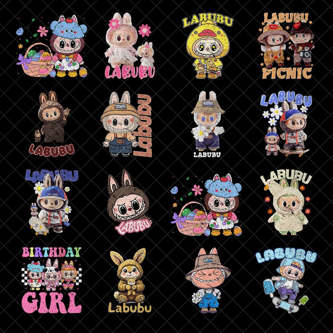 Archivo PNG de Labubu: Diseño de personaje de conejito adorable en mi ...