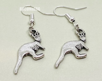Kangaroo Earrings - Australian Animal
