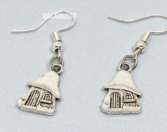 Mushroom House Earrings